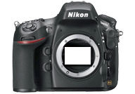 Nikon D800E with no lenses